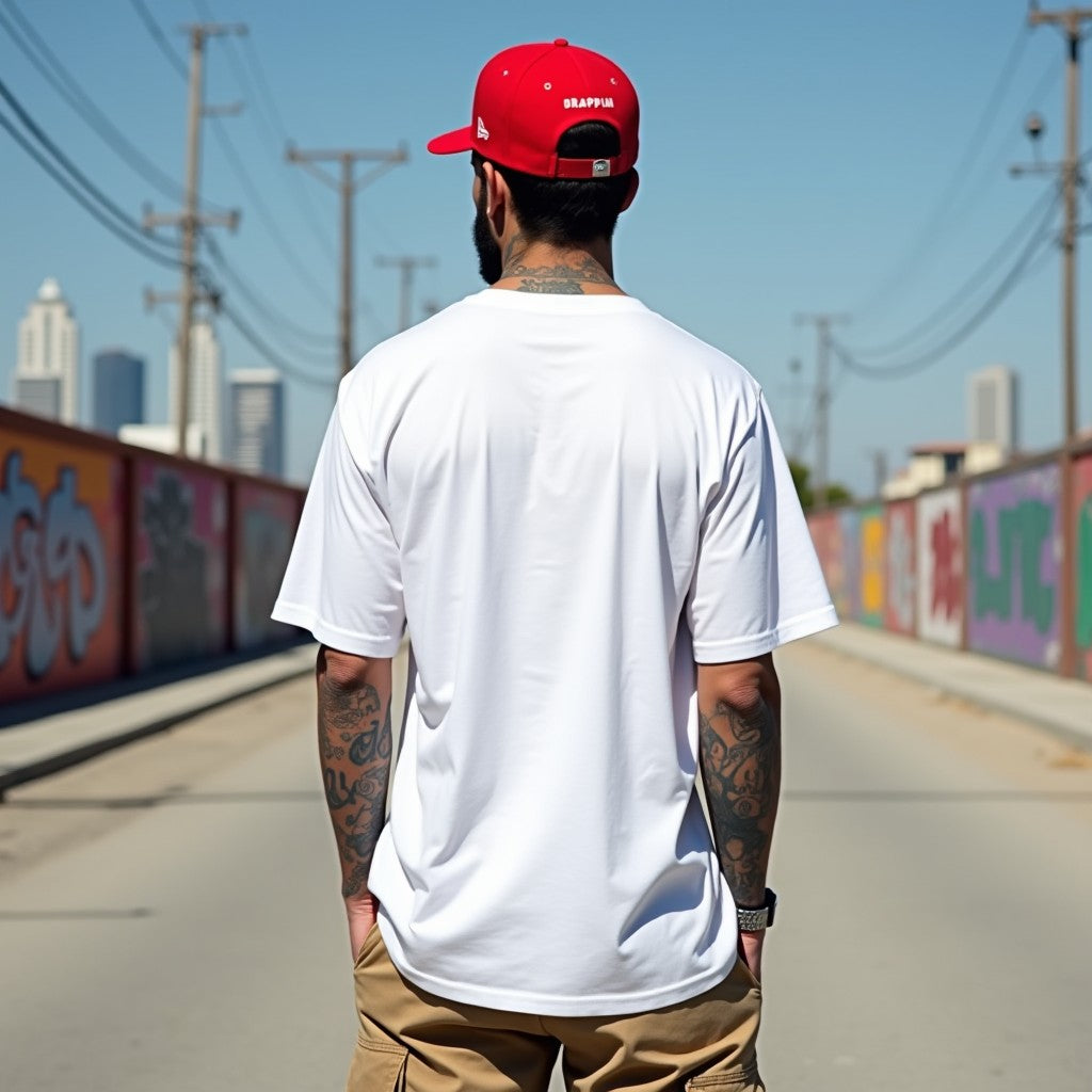 Suckers Premium Heavy Thread White Oversized Printed T-shirt