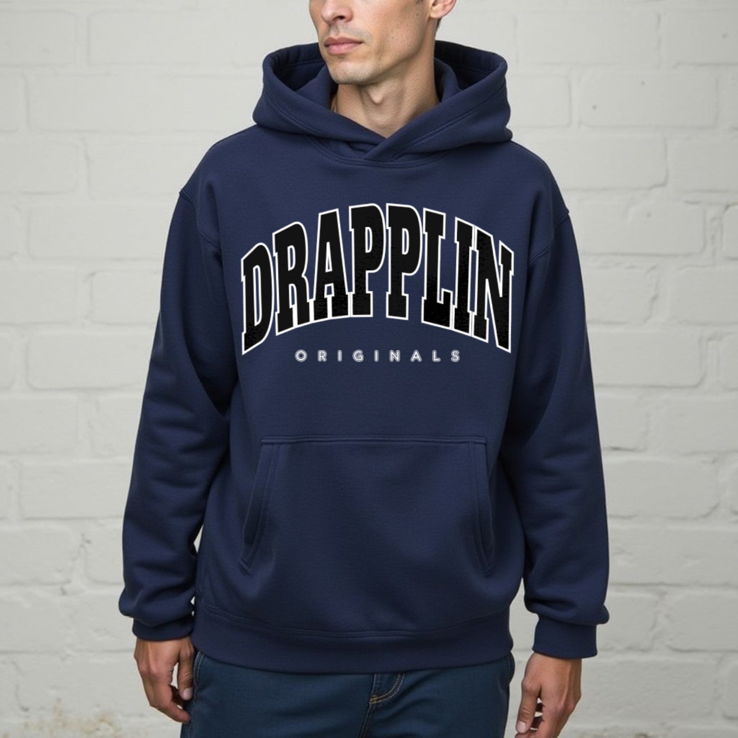 Drapplin Originals Premium Unisex Navy Blue Oversized Hoodie