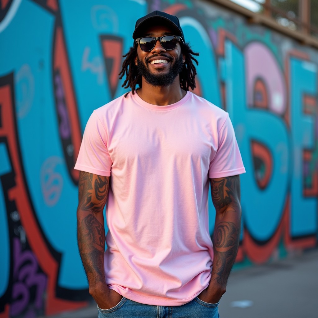 Premium Light Baby Pink Regular Crew Neck Solid Plain T-shirt