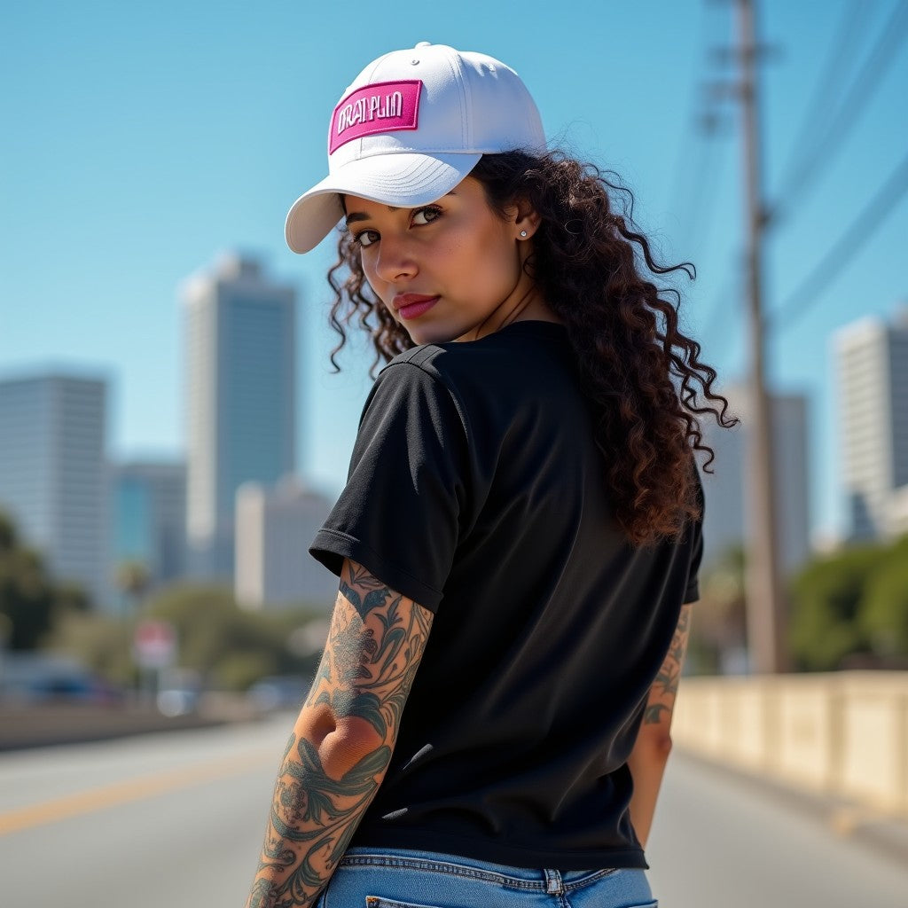 Grow In Grace Black Woman Regular Fit Printed T-shirt