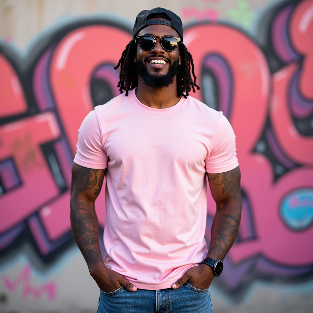 Premium Light Baby Pink Regular Crew Neck Solid Plain T-shirt
