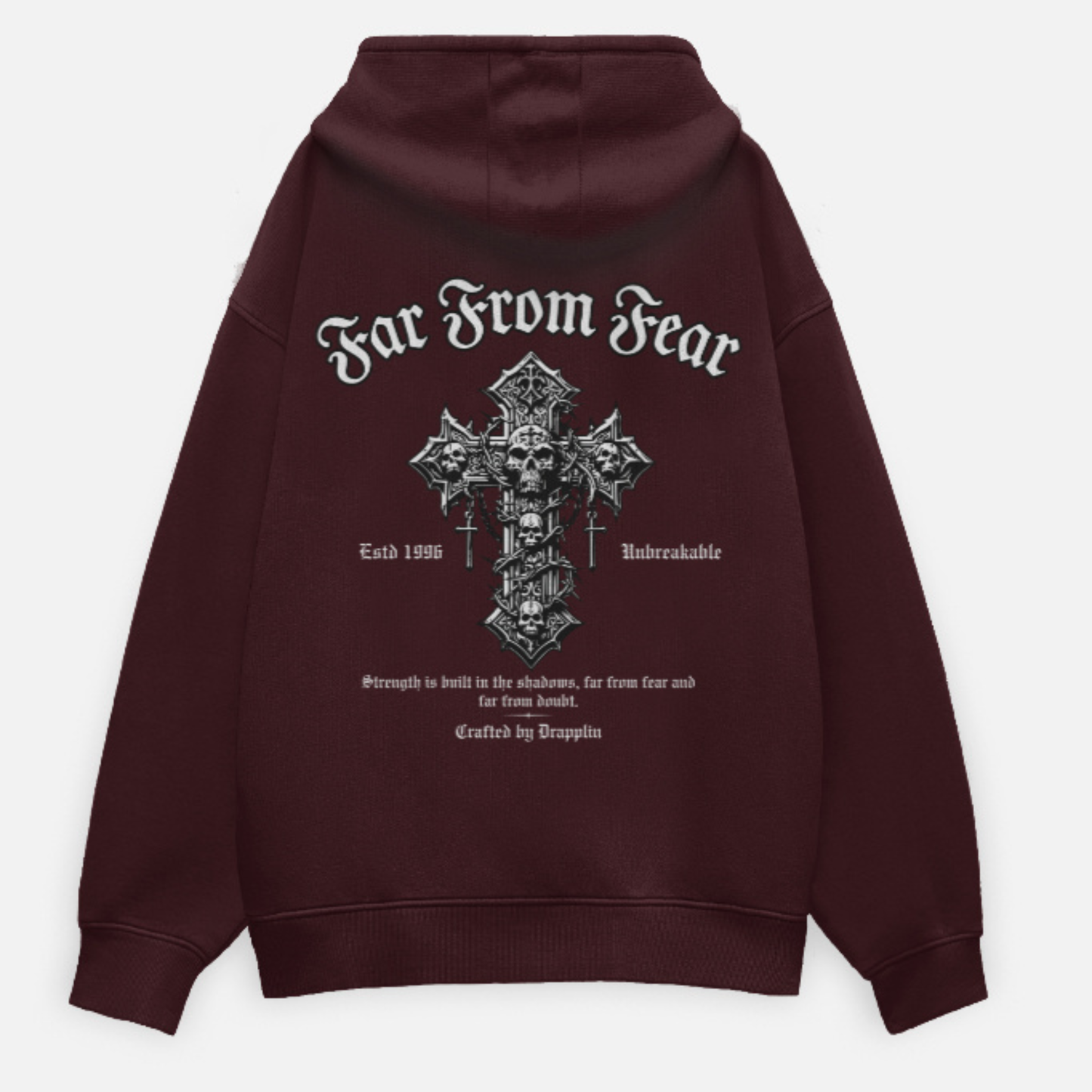 Fear Heavyweight Premium Oversized Printed Hoodie