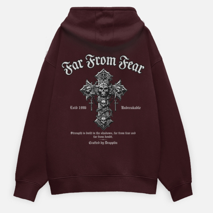 Fear Heavyweight Premium Oversized Printed Hoodie