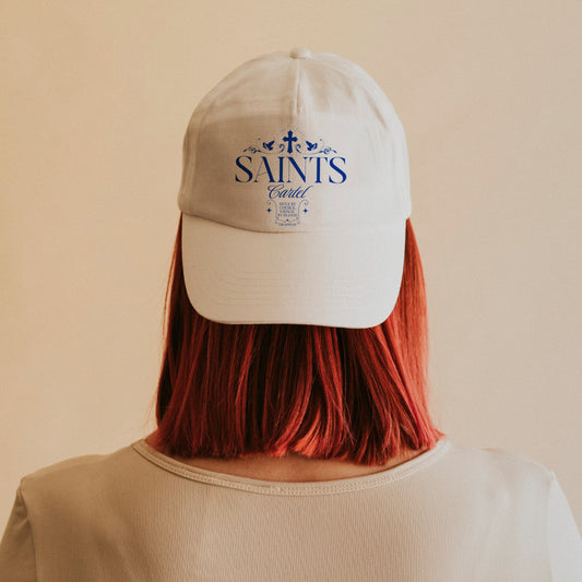 Unisex Saints Premium White Baseball Cap