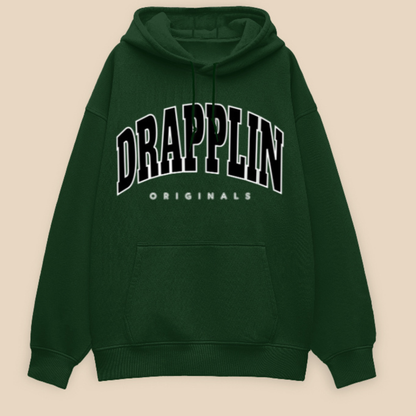 Drapplin Originals Premium Unisex Bottle Green Oversized Hoodie
