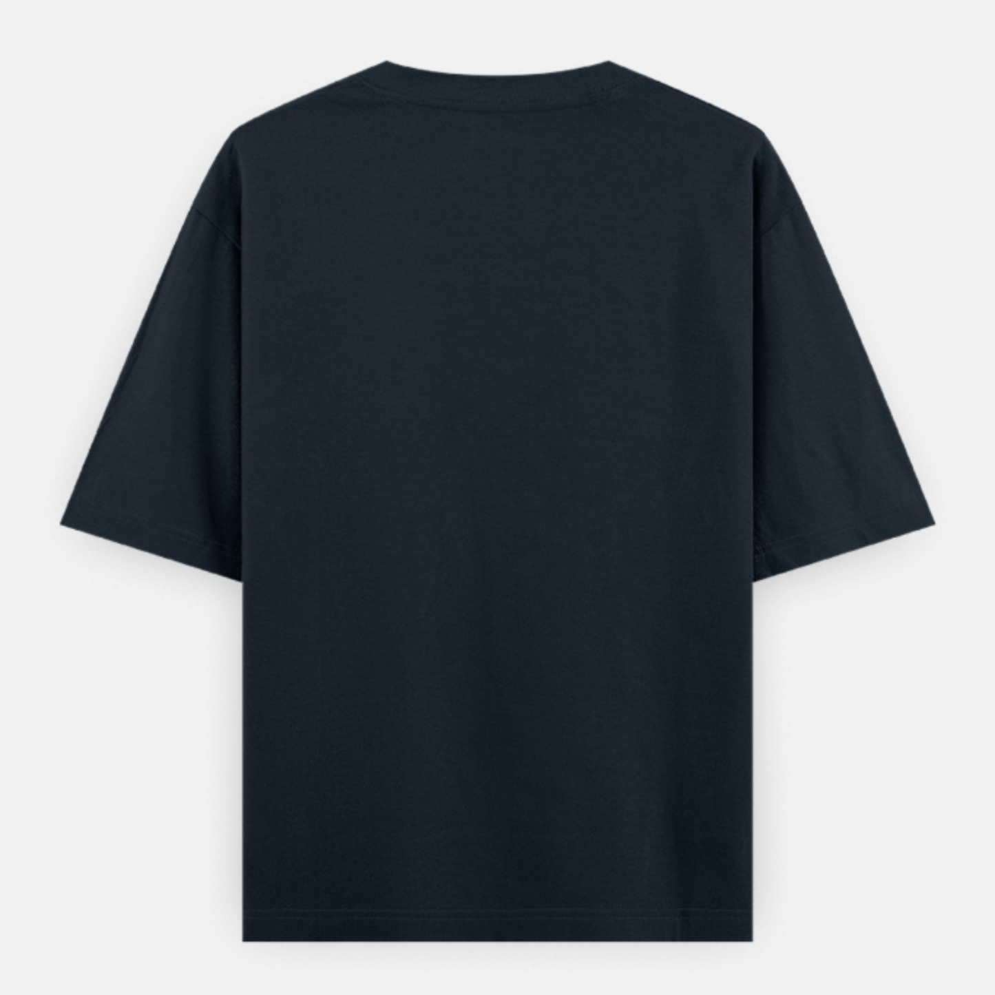 Drapplin Dance Navy Blue Oversized Printed T-shirt