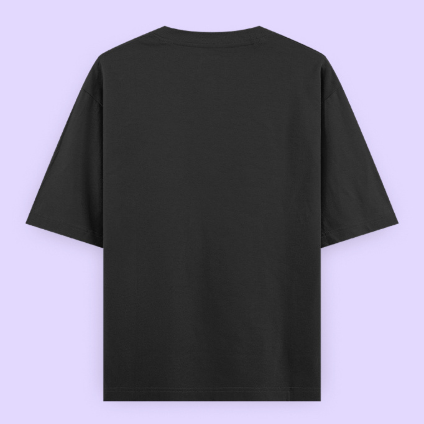 Drapplin Dance Black Oversized Printed T-shirt