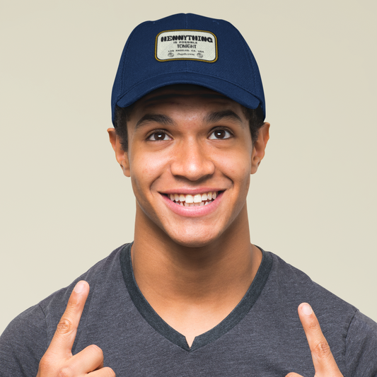 Unisex Hennything Premium Patch Navy Blue Baseball Cap