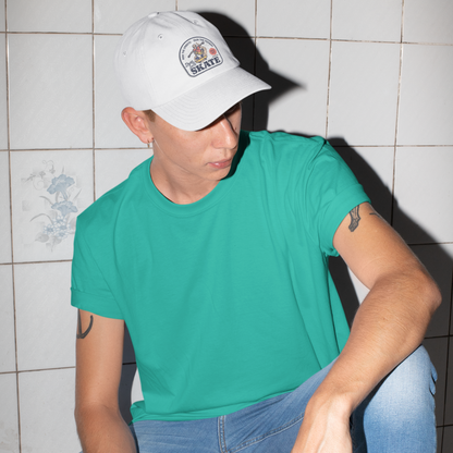 Unisex Skate Premium White Baseball Cap