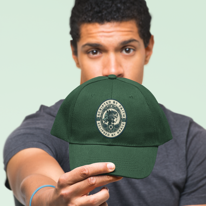 Unisex Faith Patch Premium Green Baseball Cap