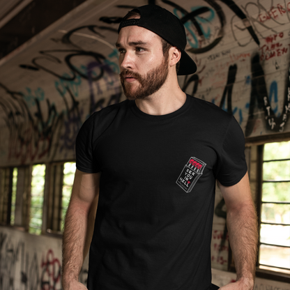 Hell Black Crew Neck Graphic Printed T-shirt