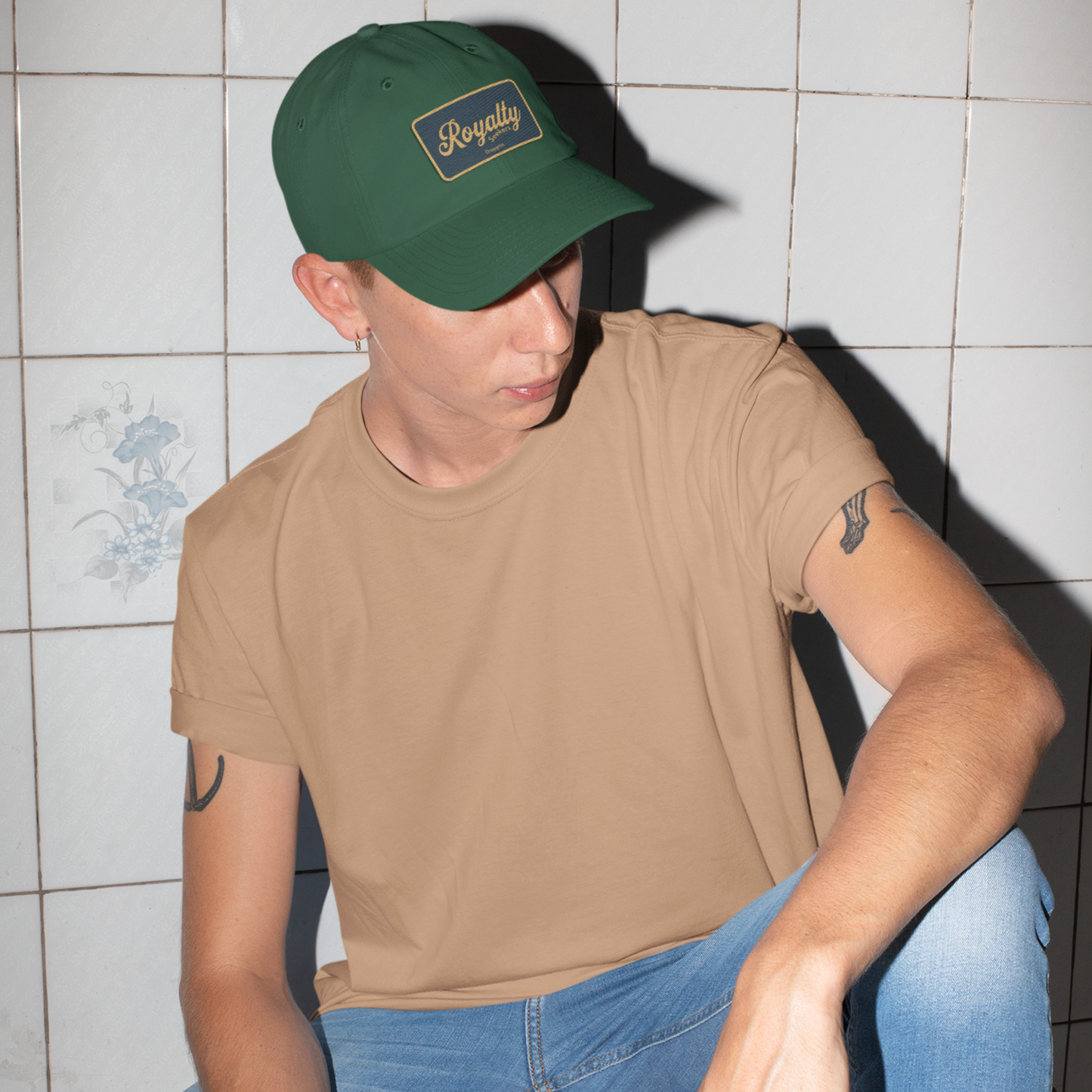 Unisex Royalty Premium Green Baseball Cap
