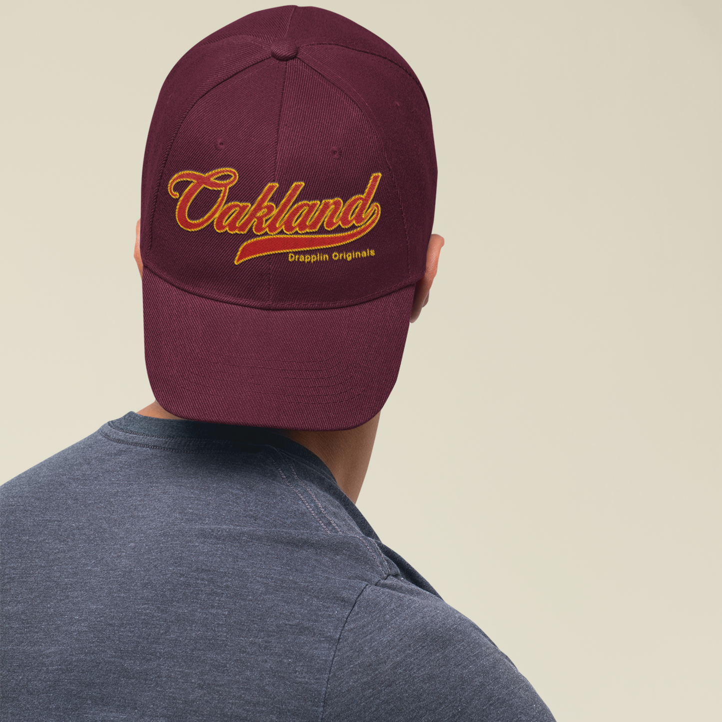 Unisex Oakland Premium Maroon Baseball Cap