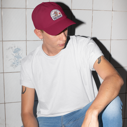Unisex Skate Premium Maroon Baseball Cap
