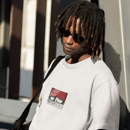 Notorious Premium White Oversized Typography Printed T-shirt