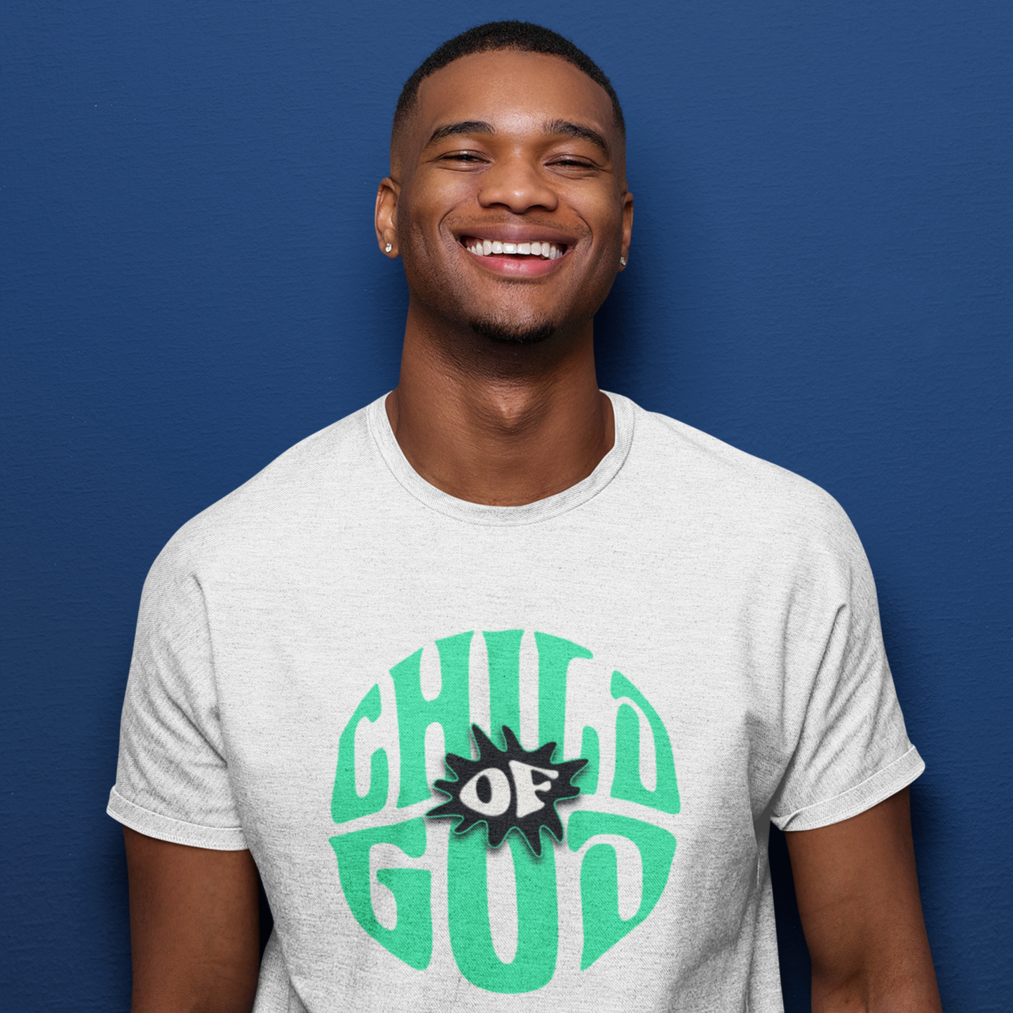 Child Of God White Crew Neck Graphic Printed T-shirt