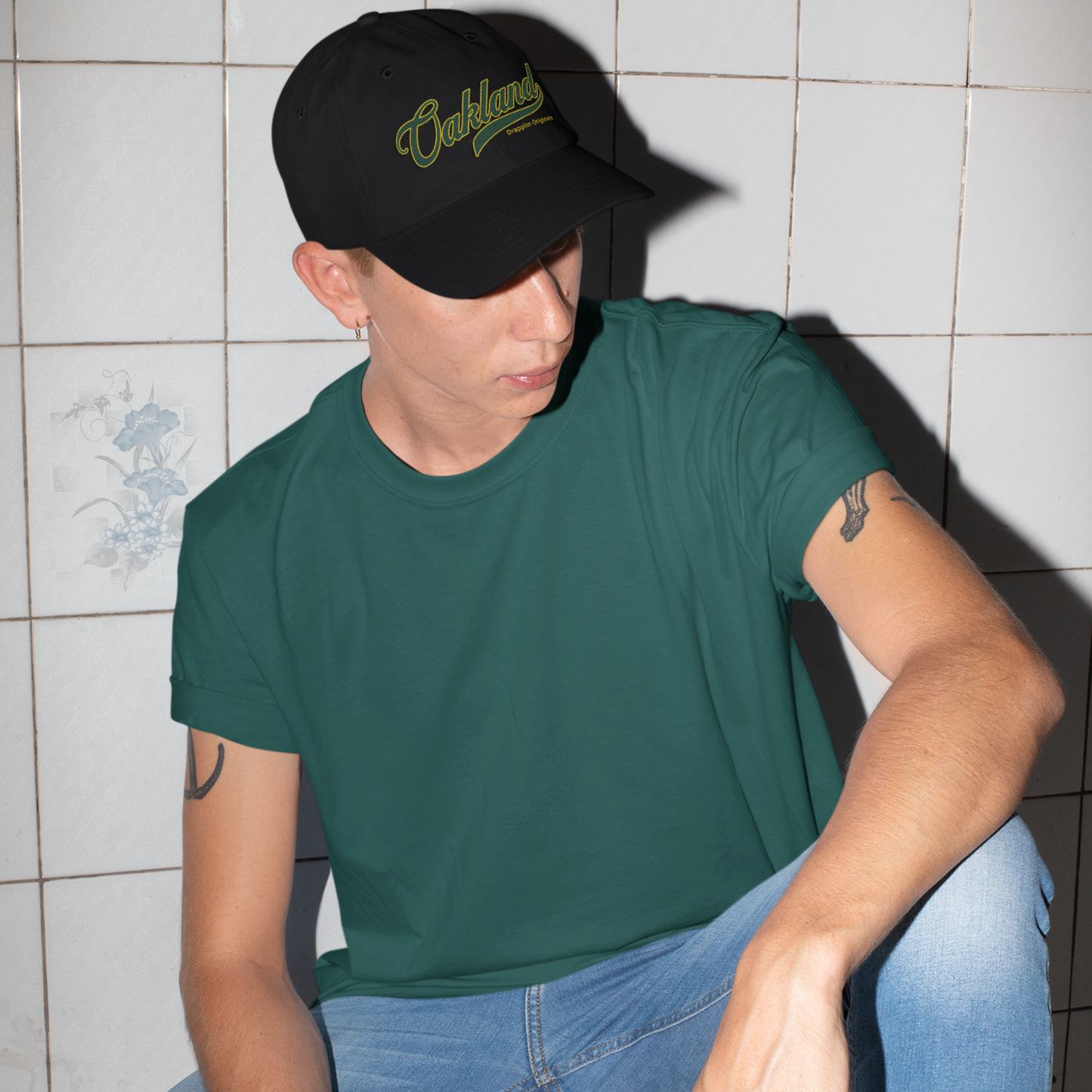 Unisex Oakland Premium Black Baseball Cap