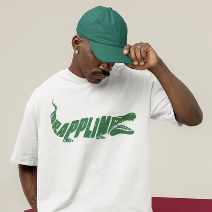 Drapplin Finest Premium White Oversized Printed T-shirt
