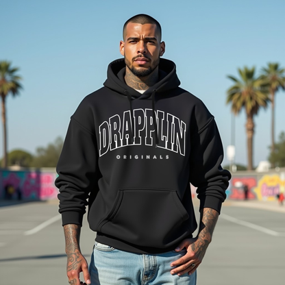 Drapplin Originals Premium Unisex Black Oversized Hoodie