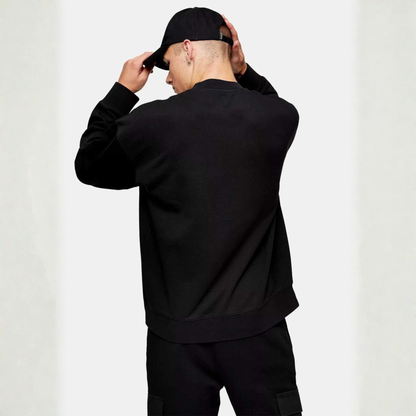 Amor Black Unisex Premium Regular Printed Sweatshirt