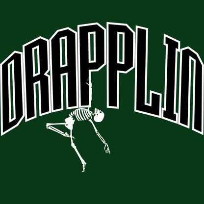 Drapplin Dance Bottle Green Oversized Printed T-shirt
