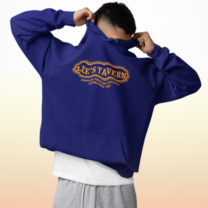 Tavern Unisex Regular Fit Royal Blue Printed Hoodie