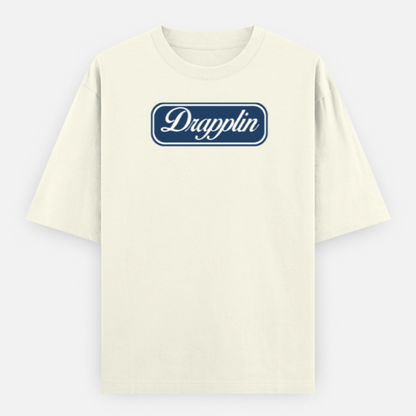 Drapplin Unisex Off White Premium Oversized Printed T-shirt