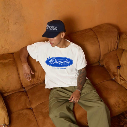 Drapplin London White Unisex Premium Oversized T-shirt