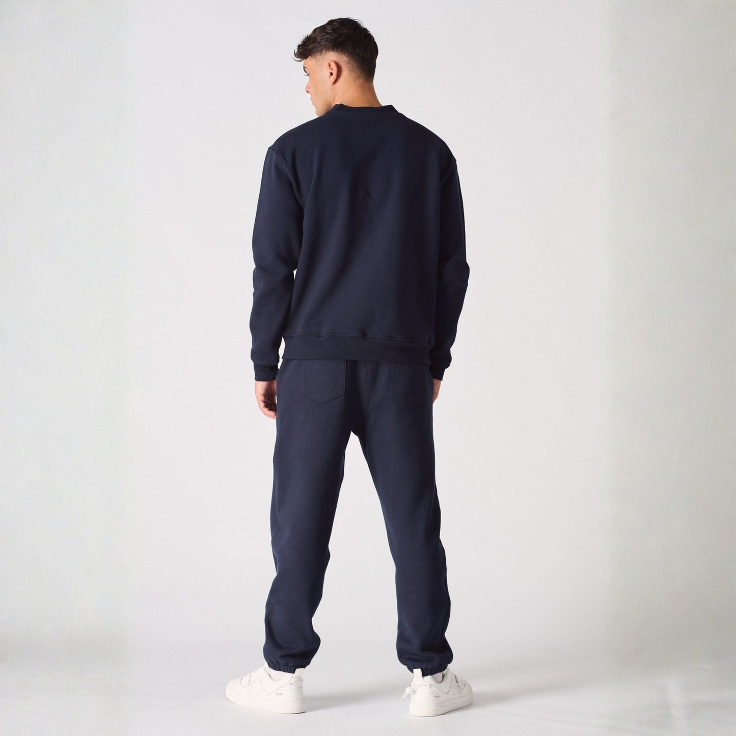 Amor Navy Blue Unisex Premium Regular Printed Sweatshirt