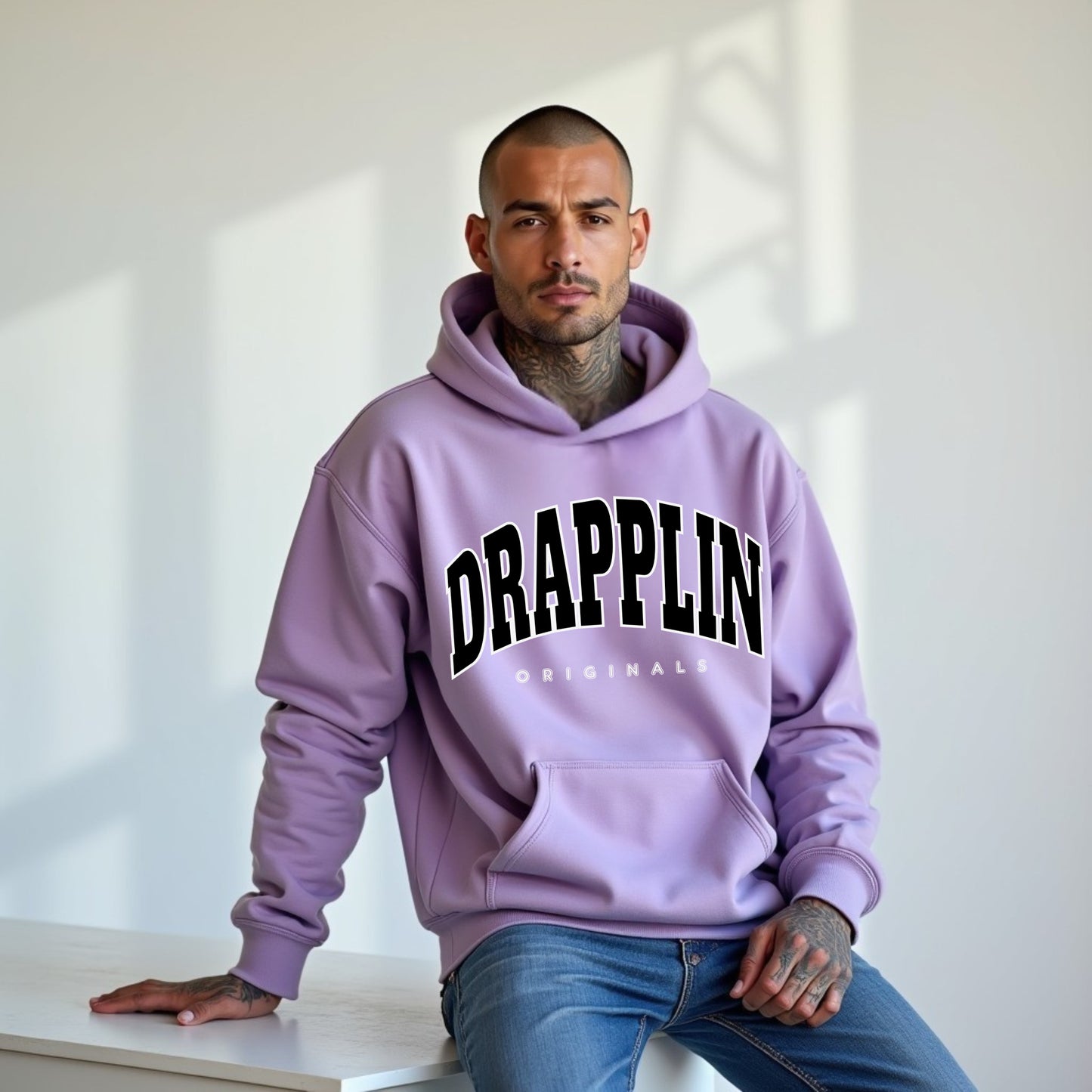 Drapplin Originals Premium Unisex Lavender Oversized Hoodie