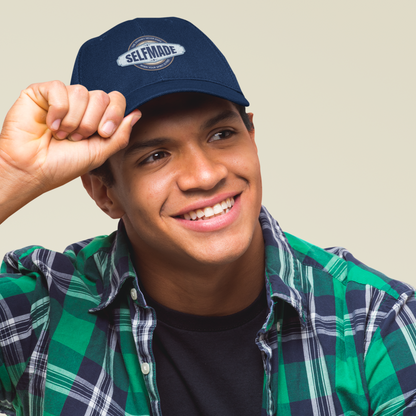 Unisex Selfmade Premium Navy Blue Baseball Cap
