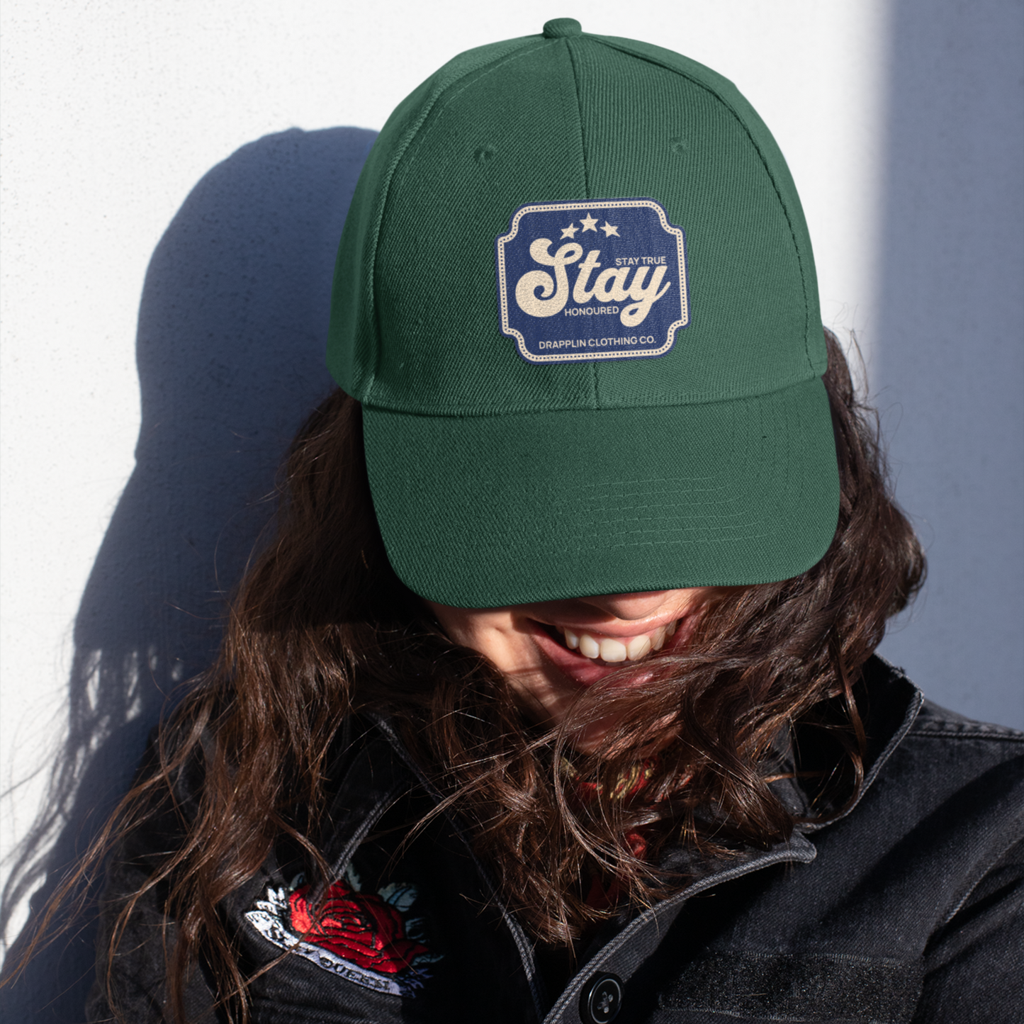 Unisex Stay Patch Premium Green Baseball Cap