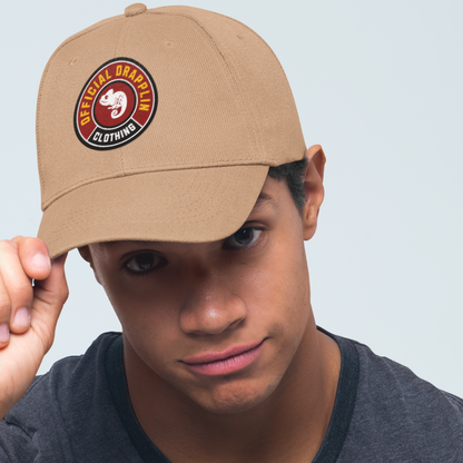 Unisex Drapplin Clothing Patch Premium Black Baseball Cap