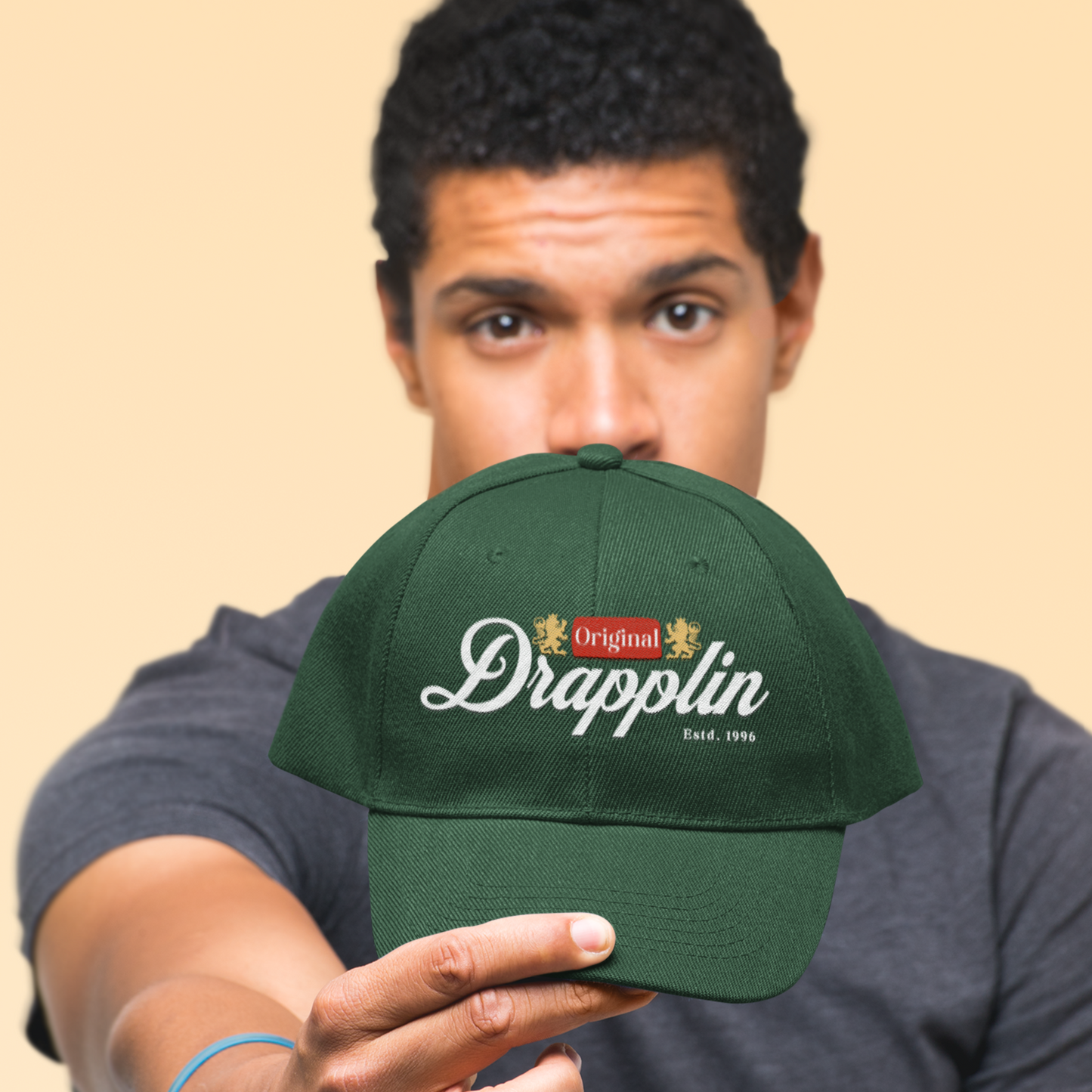 Unisex Drapplin Original Premium Green Printed Baseball Cap