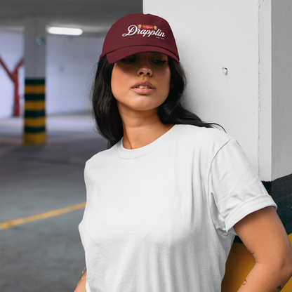 Unisex Drapplin Original Premium Maroon Printed Baseball Cap