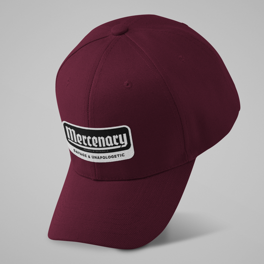 Unisex Mercenary Premium Maroon Baseball Cap