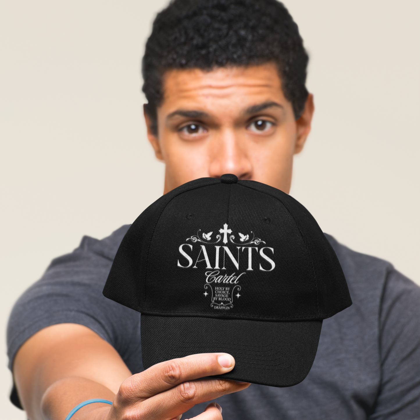 Unisex Saints Premium Black Baseball Cap