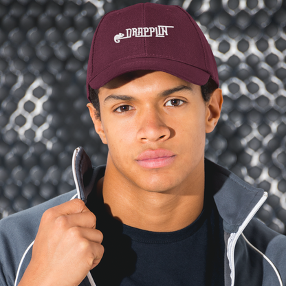 Unisex Drapplin Official Logo Premium Maroon Baseball Cap