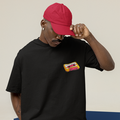 Song Premium Black Oversized Typography Back Printed T-shirt