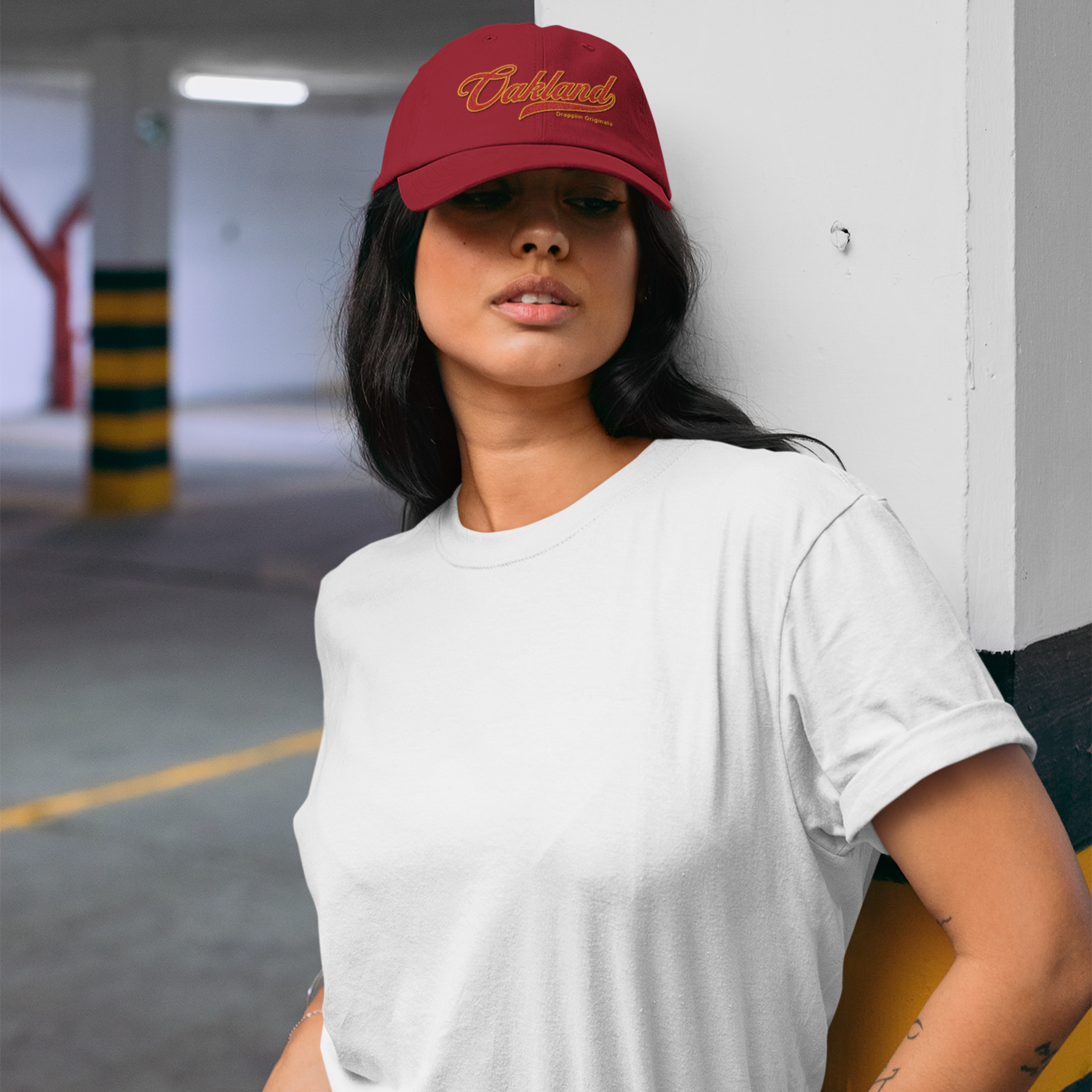Unisex Oakland Premium Maroon Baseball Cap