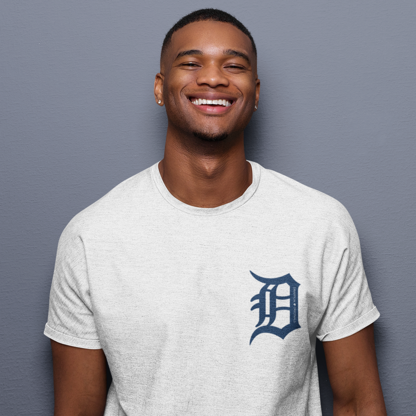 Drapplin Originals Typographic White Crew Neck Printed T-shirt