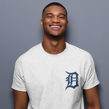 Drapplin Originals Typographic White Crew Neck Printed T-shirt