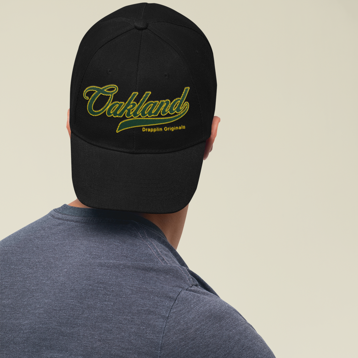 Unisex Oakland Premium Black Baseball Cap
