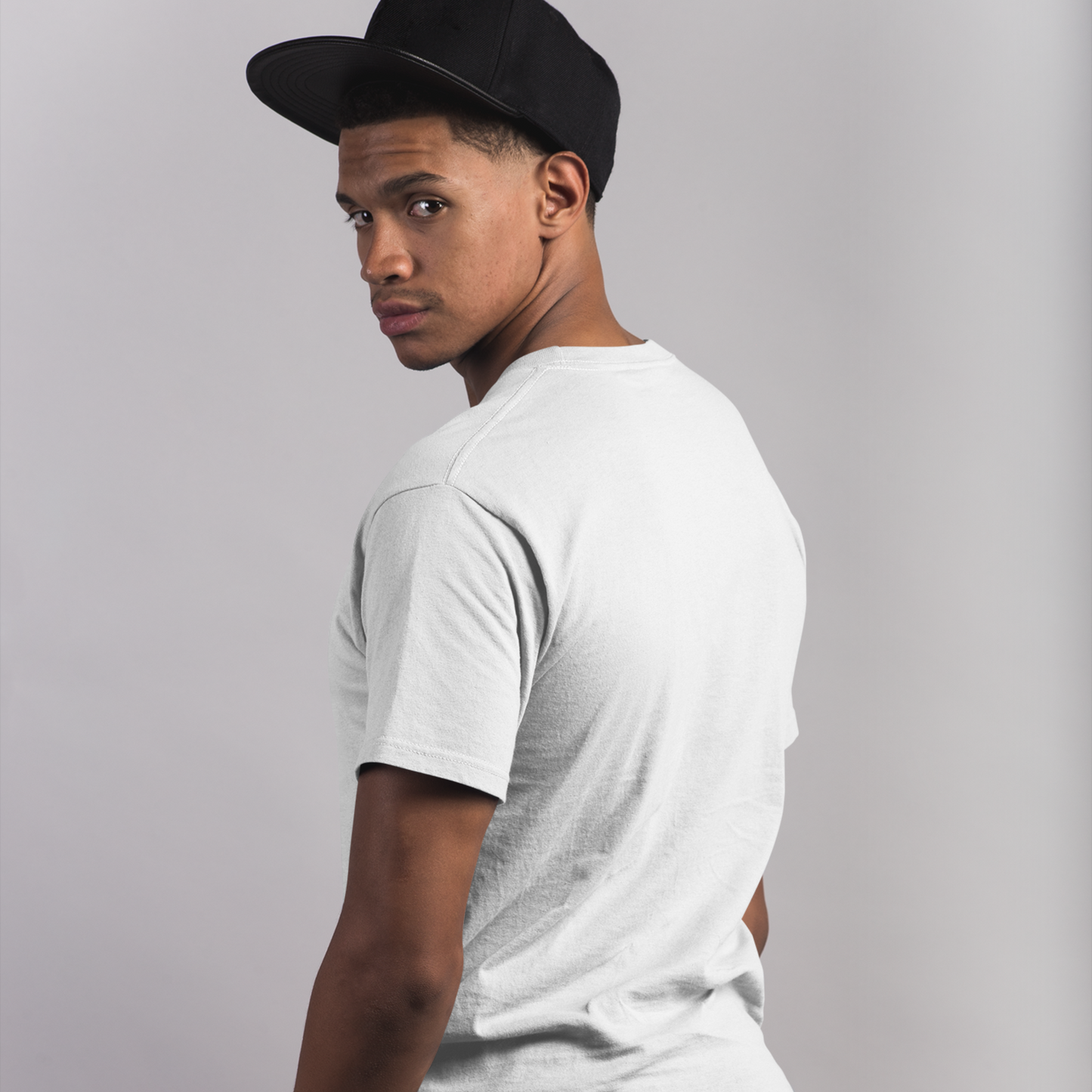 Thug Life White Crew Neck Graphic Printed T-shirt