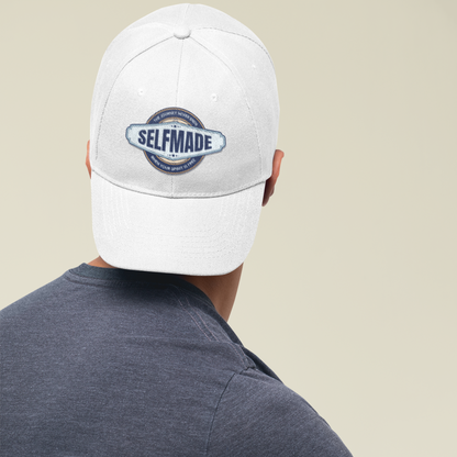 Unisex Selfmade Premium White Baseball Cap
