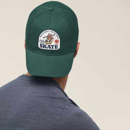 Unisex Skate Premium Green Baseball Cap