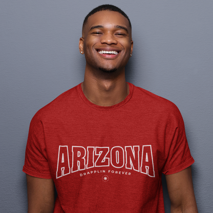 Arizona Red Crew Neck Graphic Printed T-shirt