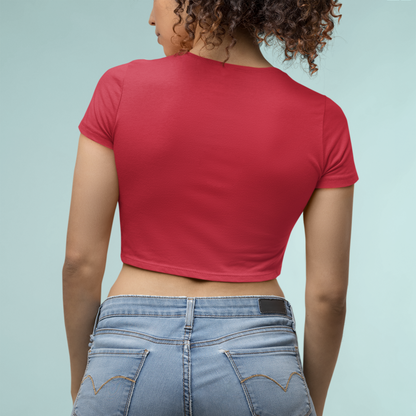 Women's Harry Potter Red Graphic Printed Crop Top T-shirt