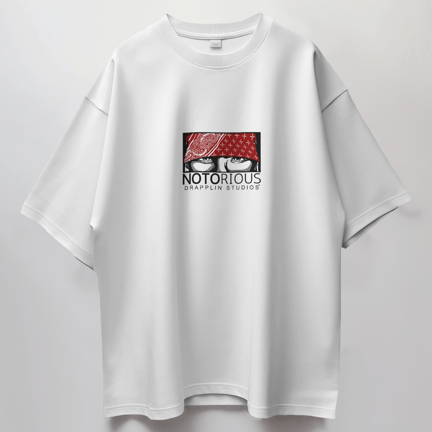 Notorious Premium White Oversized Typography Printed T-shirt
