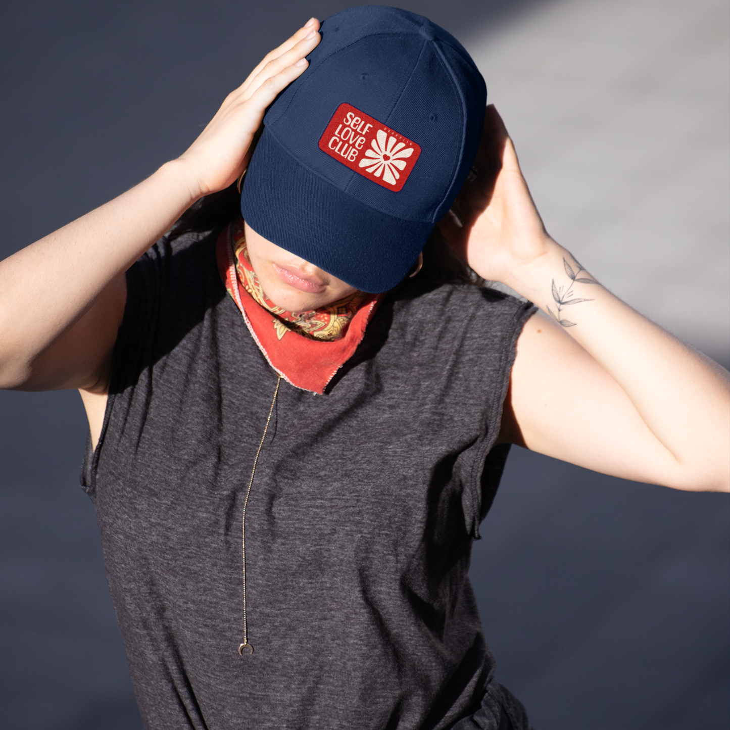 Woman's Self Love Premium Navy Blue Baseball Cap